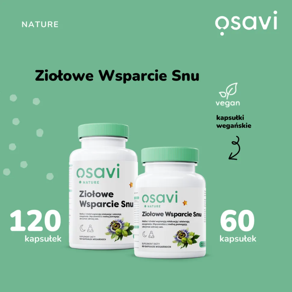 Osavi Ziołowe Wsparcie Snu, kapsułki, 60 szt.