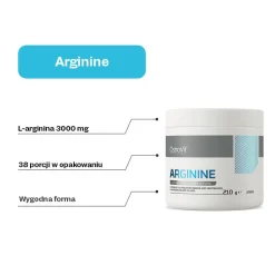 OstroVit Arginine, proszek, smak cytrynowy, 210 g