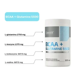 OstroVit BCAA + Glutamine 5500, kapsułki, 300 szt.
