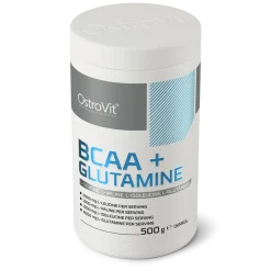 OstroVit BCAA + GLUTAMINE, proszek, smak pomarańczowy, 500 g