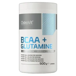 OstroVit BCAA + GLUTAMINE, smak cytrynowy, proszek, 500 g