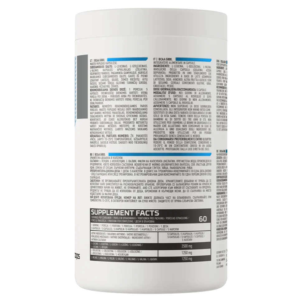 OstroVit BCAA 5000, kapsułki, 300 szt.