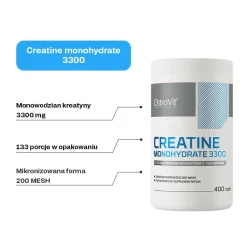 OstroVit Creatine Monohydrate 3300, kapsułki, 400 szt.