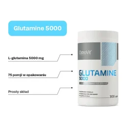 OstroVit Glutamine 5000, kapsułki, 300 szt.
