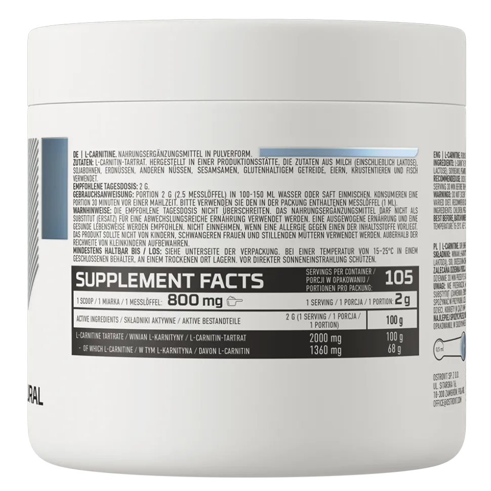 OstroVit L - Carnitine, proszek, 210 g