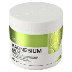 OstroVit Magnesium Malate, proszek, smak limonkowy, 120 g