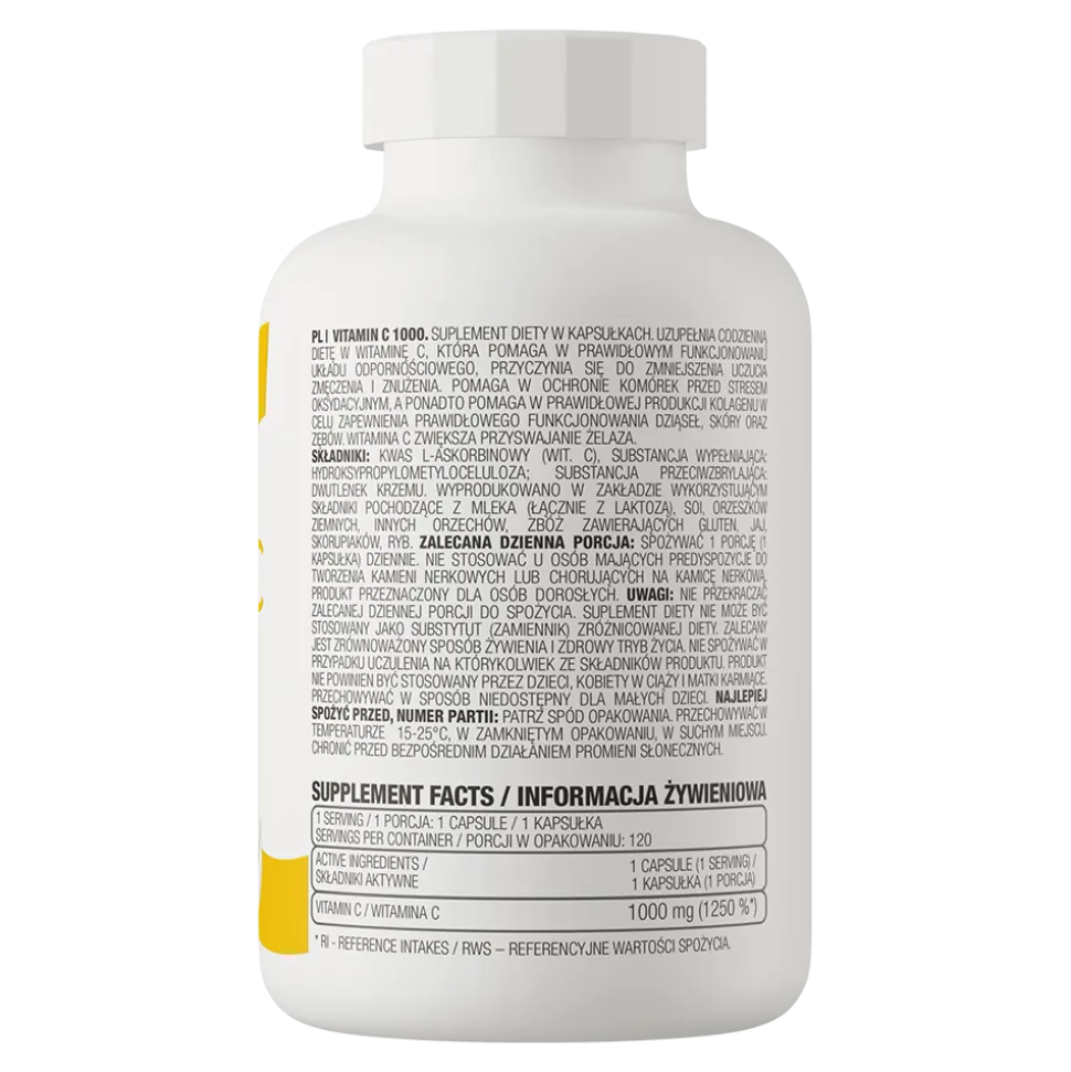 OstroVit Vitamin C 1000, kapsułki, 120 szt.