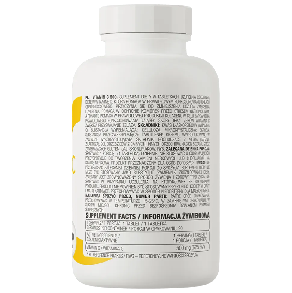 OstroVit Vitamin C 500, tabletki, 90 szt.
