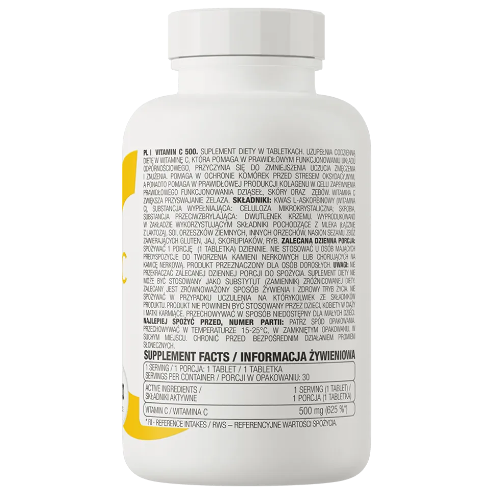 OstroVit Vitamin C 500, tabletki, 30 szt.