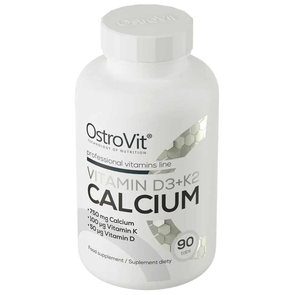 OstroVit Vitamin D3 + K2 Calcium, tabletki, 90 szt.