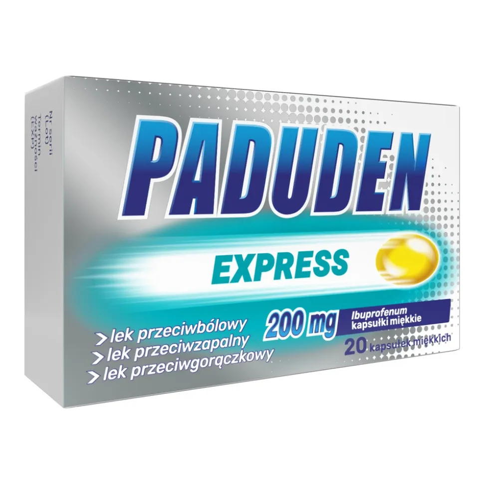 Paduden Express, 200 mg, kapsułki miękkie, 20 szt.