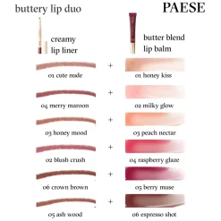 Paese Butter Blend, masełkowy balsam do ust, 05 Berry Muse, 9 ml