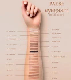 Paese Eyegasm, cień do powiek, 21 aura, 1,5 g