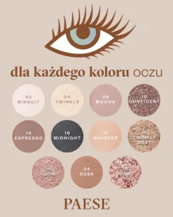 Paese Eyegasm, cień do powiek, 22 mist, 1,5 g