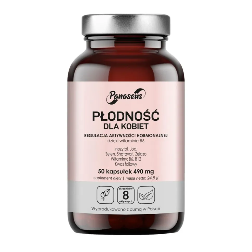 Panaseus Płodność dla Kobiet, kapsułki, 50 szt.