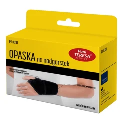 Pani Teresa, opaska na nadgarstek, czarna, 1 szt.