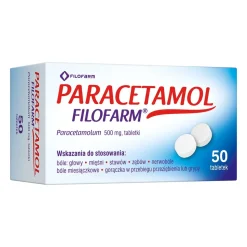 Paracetamol  Filofarm, 500 mg, tabletki, 50 szt.