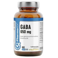 Pharmovit Clean Label GABA 650 mg, kapsułki twarde, 60 szt.