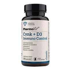 Pharmovit Cynk+D3 Immuno Control, kapsułki, 90 szt.