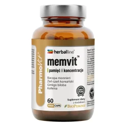 Pharmovit Memvit pamięć i koncentracja, kapsułki, 60 szt.