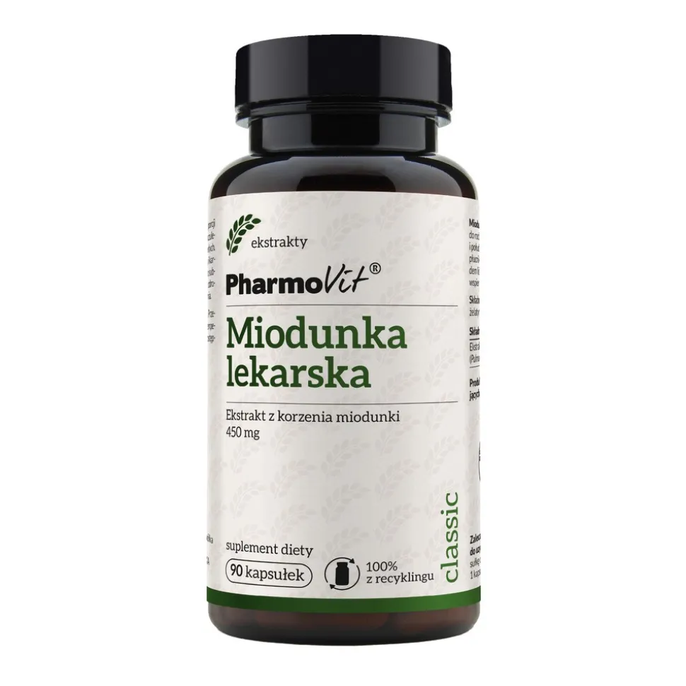 Pharmovit Miodunka lekarska, kapsułki, 90 szt.
