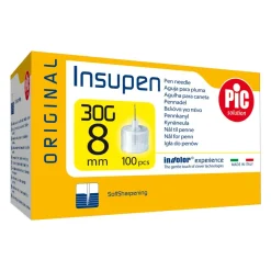 PiC Solution Insupen, igły do penów insulinowych 30G x 8 mm, 100 szt.