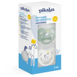 Pikabu Baby Care, smoczek dynamiczny uspokajający, 6-18 m, 2 szt.