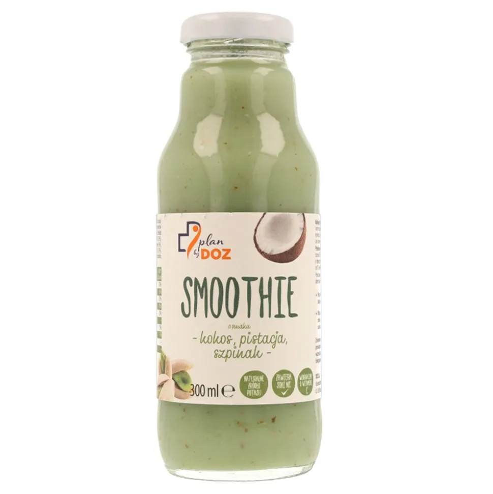 Plan by DOZ Smoothie o smaku kokos, pistacja, szpinak, 300 ml