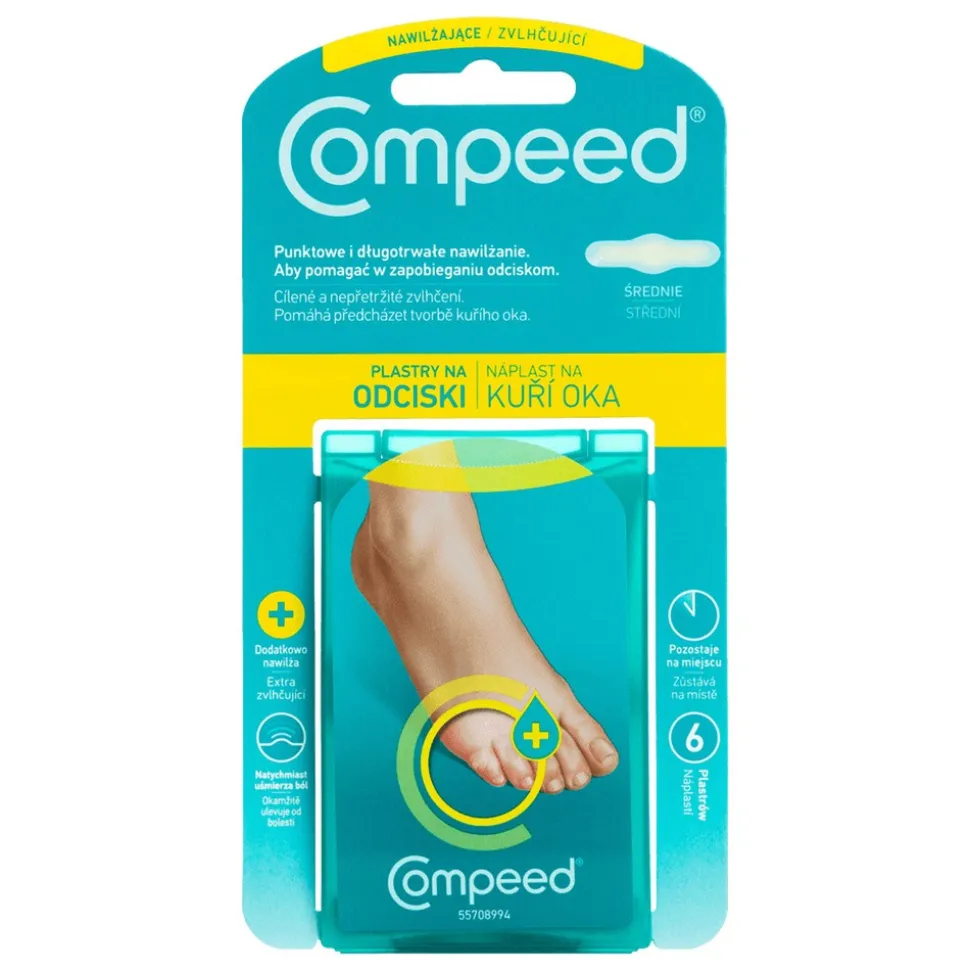 Plastry Compeed, na odciski nawilżające, 6 szt.