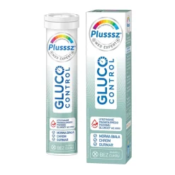 Plusssz Gluco Control, tabletki musujące, smak bergamotka-trawa cytrynowa, 20 szt.