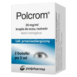 Polcrom, 20 mg/ml, krople do oczu, 2 x 5 ml