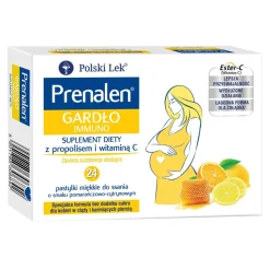 Prenalen Gardło Immuno, pastylki miękkie do ssania, 24 szt.
