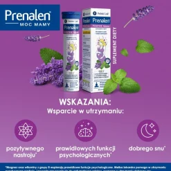 Prenalen Positive Mama, tabletki musujące, smak mango - trawa cytrynowa, 20 szt.