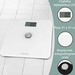 ProfiCare PC-PW 3112, kinetyczna waga łazienkowa, biała, 1 szt.