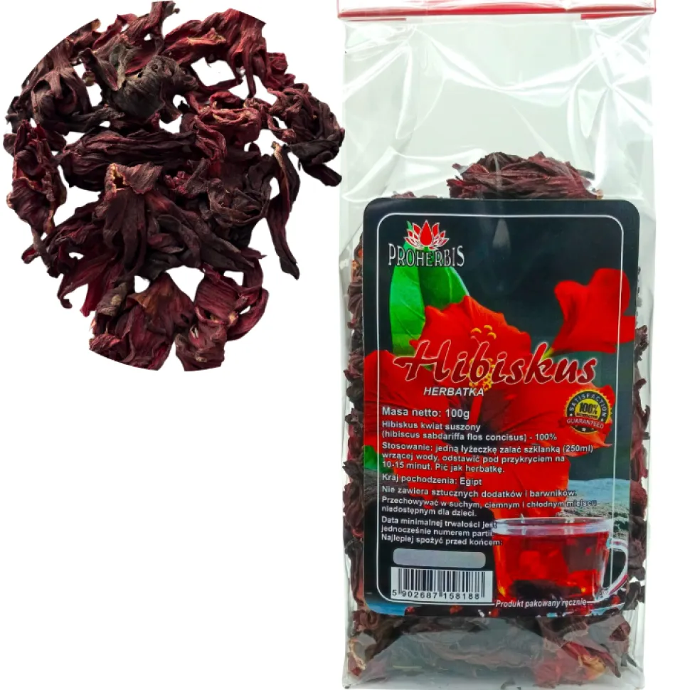 Proherbis, herbatka hibiskus, 100g