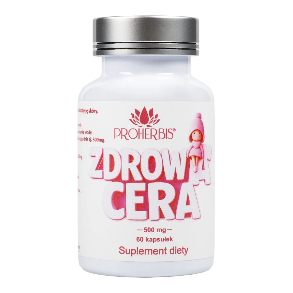 Proherbis Zdrowa cera, 500 mg, kapsułki, 60 szt.