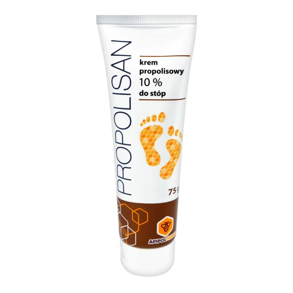 Propolisan, krem propolisowy 10% do stóp, 75 g