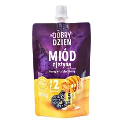 Pszczelarz Kozacki, Na dobry dzień, miód z jeżyną, doypack, 100 g