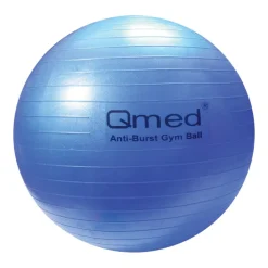 Qmed ABS Gym Ball, piłka rehabilitacyjna z systemem ABS i z pompką, średnica 75 cm, niebieska, 1 szt.