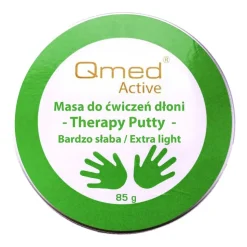 Qmed Active Therapy Putty, masa do ćwiczeń dłoni, bardzo słaba – zielona, 1 szt.