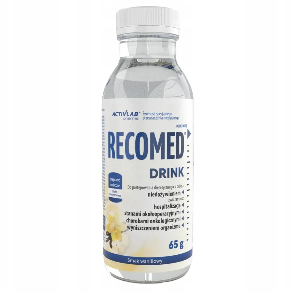 RecoMed Drink, proszek, smak waniliowy, 65 g