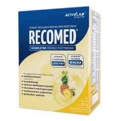 RecoMed Drink, saszetki z proszkiem, smak ananasowy, 6 szt. x 65 g