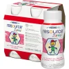 Resource Junior, płyn o smaku truskawkowym, 4 x 200 ml