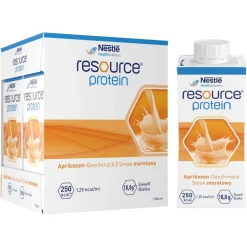 Resource Protein, płyn o smaku morelowym, 4 x 200 ml