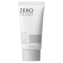 Rom&nd Zero Sun Clean, tonujący krem przeciwsłoneczny do twarzy SPF50+ PA++++, 01 Fresh, 50 ml
