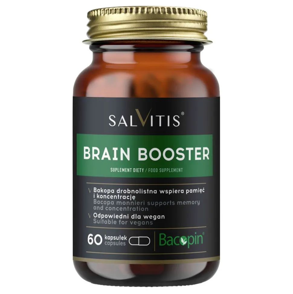 Salvitis Brain Booster, kapsułki, 60 szt.