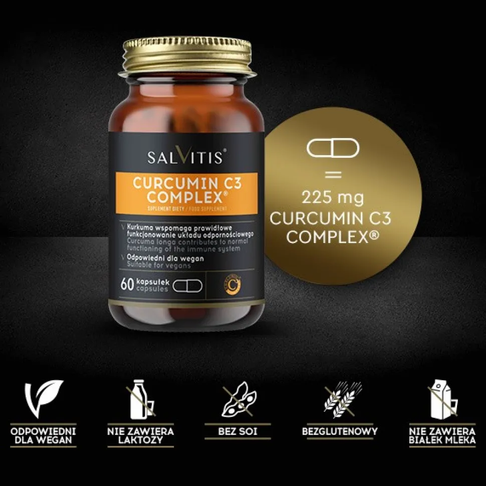 Salvitis Curcumin C3 Complex, kapsułki, 60 szt.