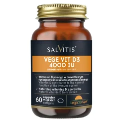 Salvitis Vege Vit D3 4000 IU, kapsułki miękkie, 60 szt.