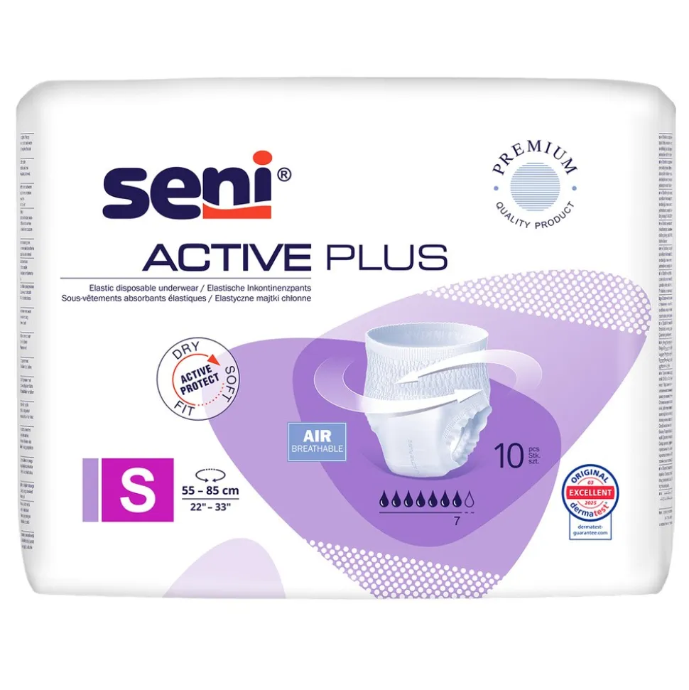 Seni Active Plus, majtki chłonne, rozmiar S, 10 szt.