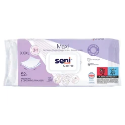Seni Care Maxi 3w1, chusteczki pielęgnacyjne, XXXL, 52 szt.